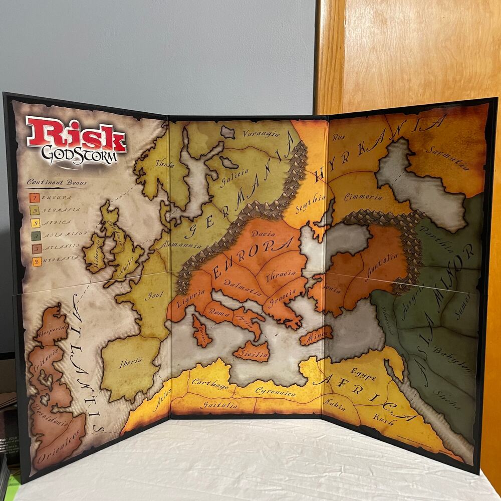 Risk Godstorm Hasbro Avalon Hill 2004 Ancient Earth Map Replacement Piece